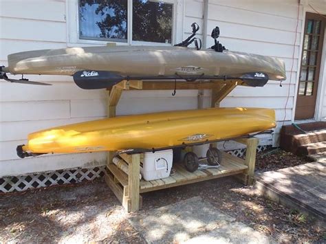 Whether you need a freestanding kayak rack or a rack for your garage, or even you can build a diy kayak rack. Great storage idea...I think I'll build it. (With images ...