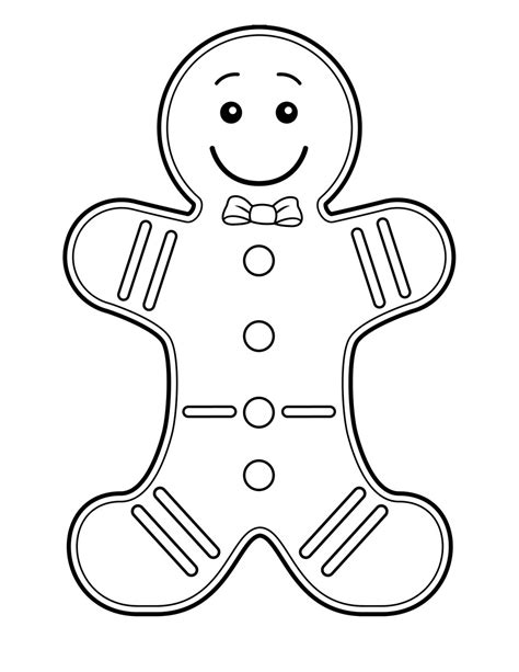 Looking for more free printable holiday fun? Free Printable Gingerbread Man Coloring Pages For Kids