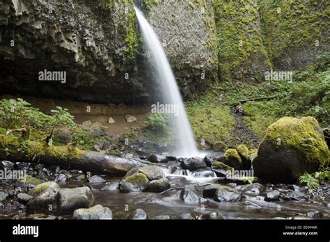 Ponytail Falls Columbia River Gorge Stock Photo Alamy