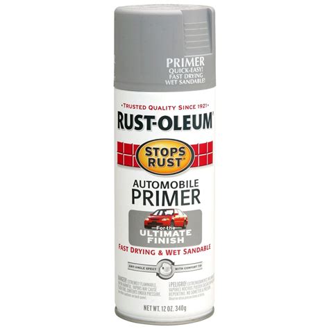 Buy The Rust Oleum 2081830 Auto Primer Spray Paint Gray