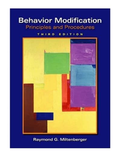 Behavior Modification Principles And Procedures