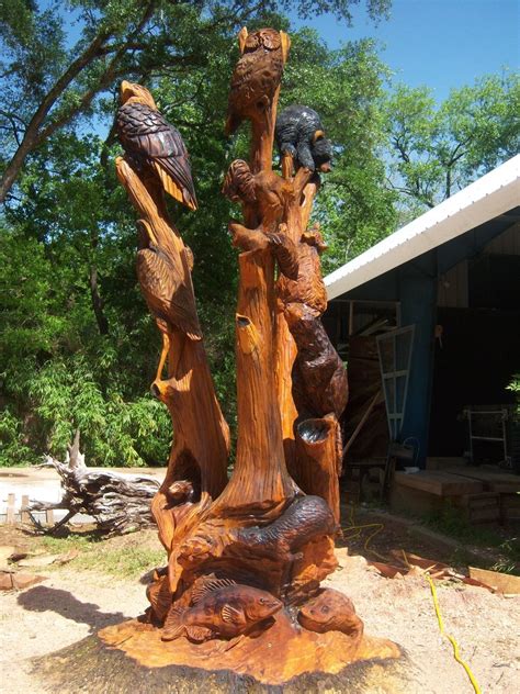 Onsite Stump Carving Carving Sculptures Tree Stump