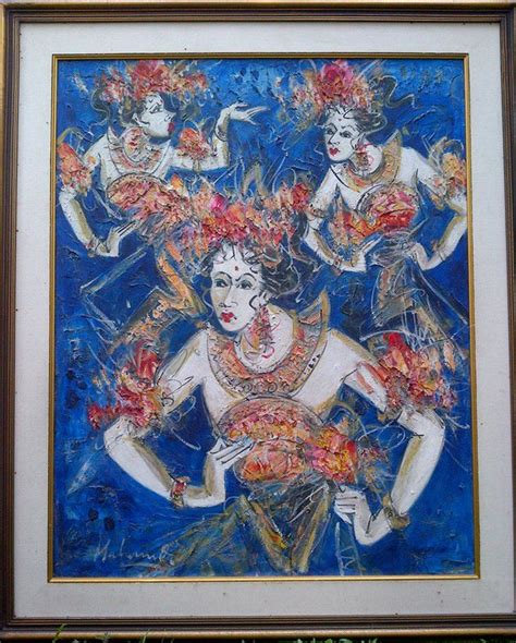 For Sale Balinese Dancer Mahmudi Oil On Canvas X Cm