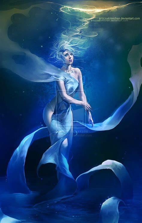 Water Nymph Art Mythical Creatures Fantasy Sakimichan Deviantart