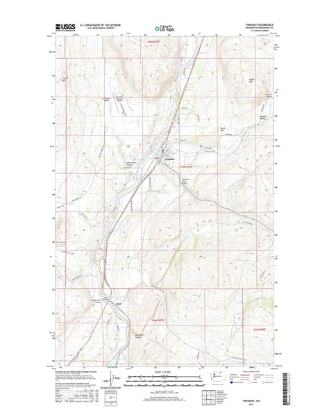 Mytopo Tonasket Washington Usgs Quad Topo Map