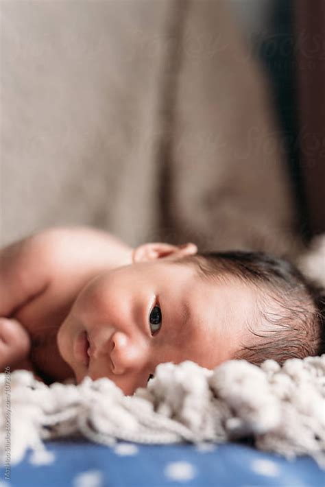 Newborn Baby Boy Lying On Blanket By Maahoo Studio Baby Newborn