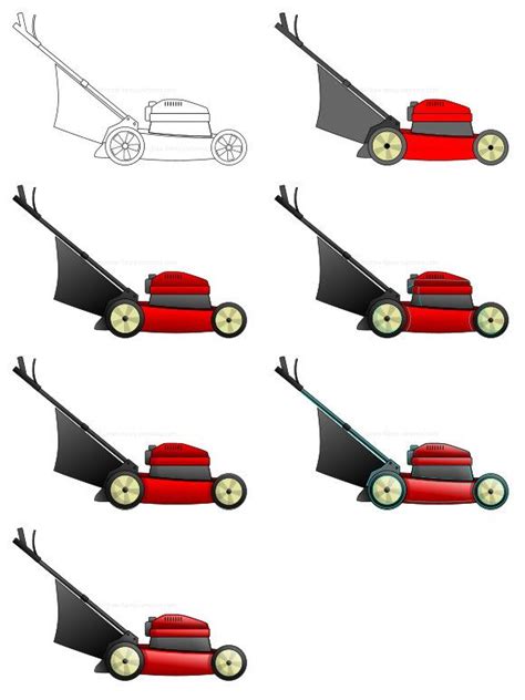 How To Draw A Simple Lawn Mower Jonathanvannessnetworth