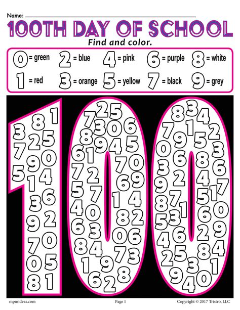 100 Days Of School Printables Get Your Hands On Amazing Free Printables
