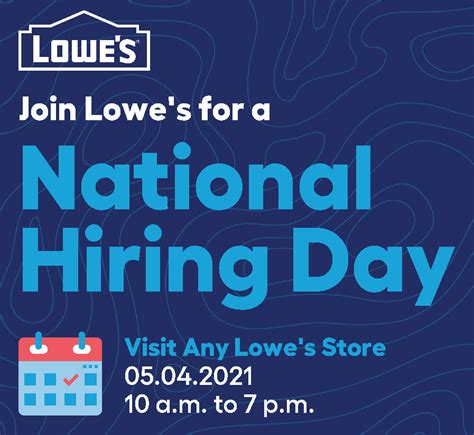 Lowes National Hiring Event 542021 Florida Gateway College