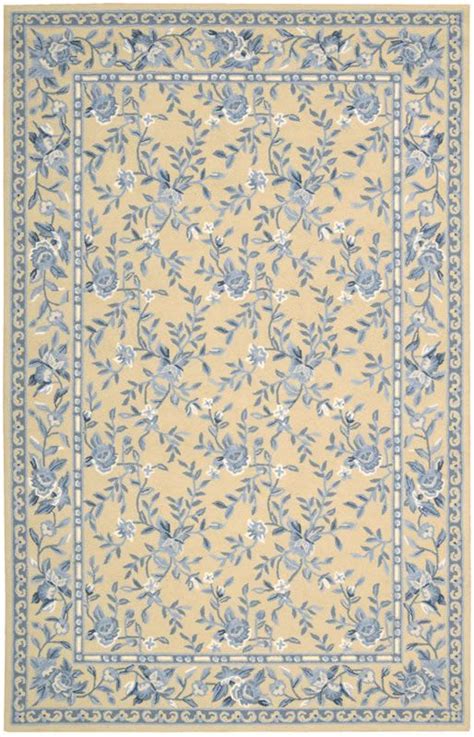 French Country Rug Nourison Traditional French Country Blue And Yellow