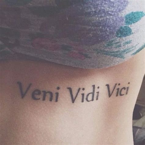 Veni Vidi Vici Tattoo Designs With Meaning Tattoos Spot Reef Recovery
