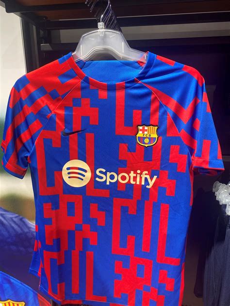 Fc Barcelona 22 23 Training And Pre Match Shirts Launched All Feature