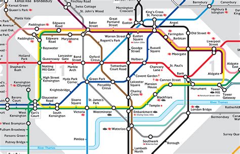 Underground Map Metro Londres Mapa Del Metro De Londres Londres
