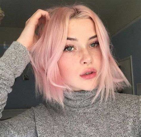 Tumblr Style Pale Pink Short Hair Colors Short