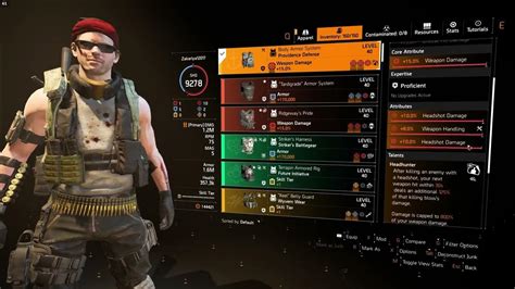 Tom Clancys The Division 2 Headshot Tank Build For Reanimated Global