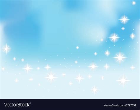 Shining Stars On A Blue Background Royalty Free Vector Image