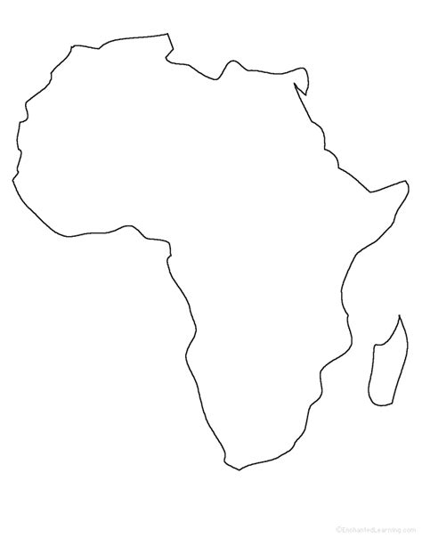 Blank Africa Outline Map Free Printable Maps