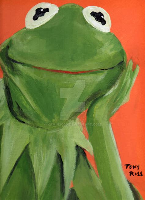 Kermit In Acrylic By Kamin2000 On Deviantart