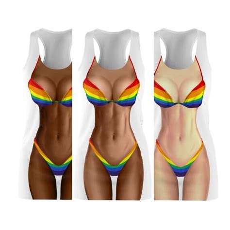 Lgbtq Pride Flag Bikini Body Dress Free Shipping Etsy