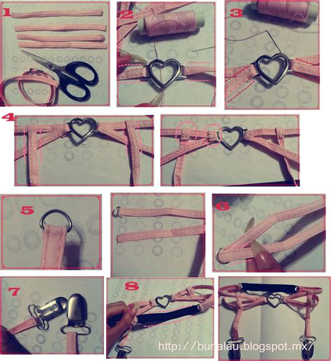 awesome pastel goth heart garter diy tutorial diy goth clothes diy clothing sewing clothes