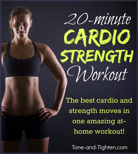Minute At Home Cardio Strength Workout My Favorite Strength Moves In Cardio Mode Tone