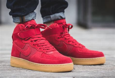 Nike Air Force 1 High Gym Red Gum Sneaker Bar Detroit