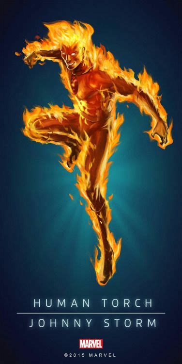 Johnny Storm Human Torch Human Torch Marvel Comics Art Marvel
