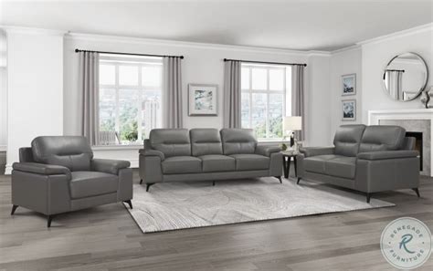 Mischa Dark Gray Living Room Set From Homelegance Coleman Furniture