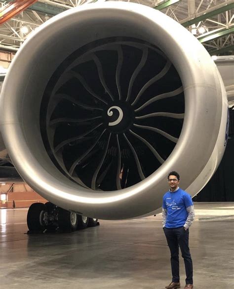 Ge9x High Bypass Turbofan Jet Engine On The New Boeing 777x Creating