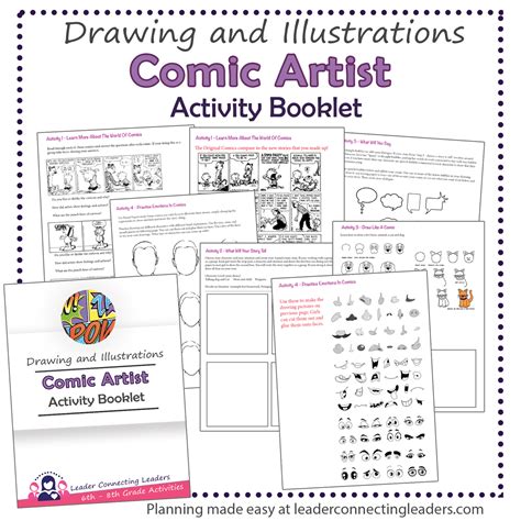 Comic Artist Activity Booklet Leader Connecting Leaders