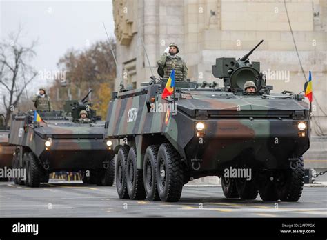 Bucharest Romania December 1 2019 Mowag Piranha Armored Military