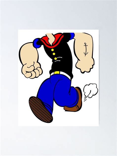 Big Popeye Without Head Poster For Sale By Karloconcepcion Redbubble