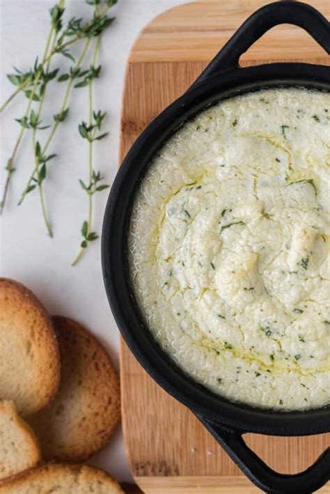 Baked Goat Cheese Dip With Lemon And Thyme Recipe Rachel Cooks