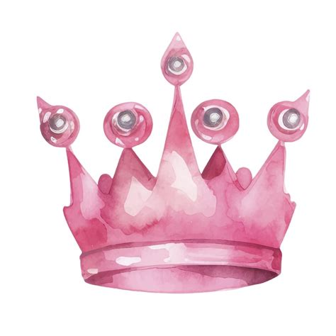 Corona De Princesa De Acuarela Ilustraci N Vectorial Dibujada A Mano