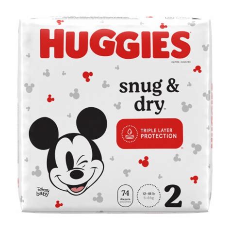 Huggies Snug And Dry Baby Diapers Size 2 12 18 Lbs 222 Count Ralphs