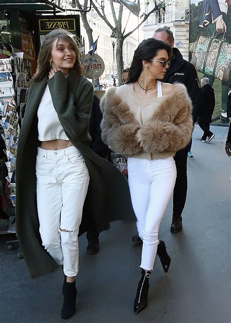 Kendall Jenner And Gigi Hadid Out Shopping In Paris 11282016 Hawtcelebs