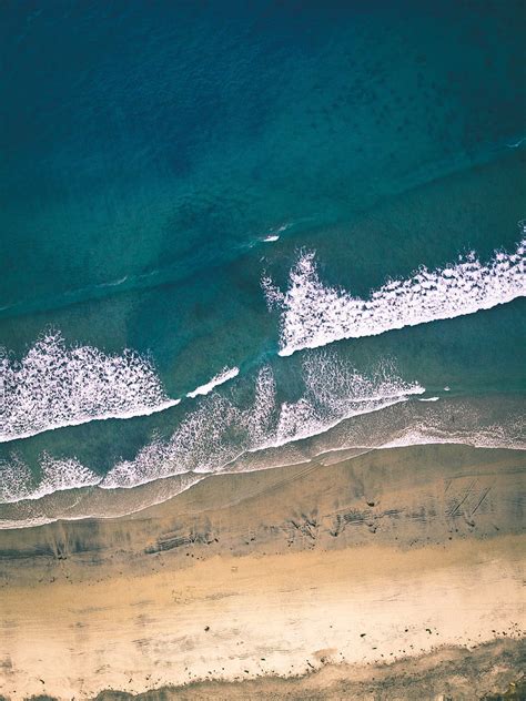 Beach Waves Surf Shore Sand Ocean Hd Phone Wallpaper Peakpx