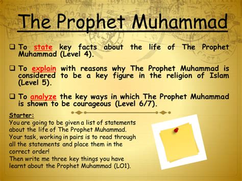 The Life Of The Prophet Muhammad Pbuh Teaching Resources