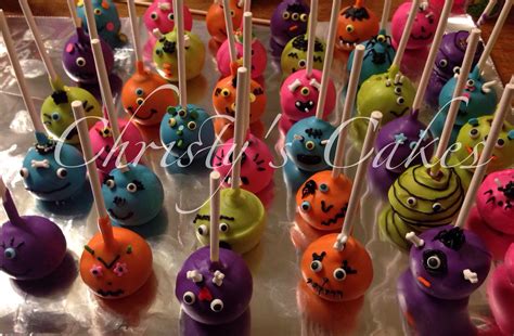 Monster Cake Pops Monster Cake Pops Cake Pops Halloween Food For Party