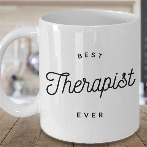 Best Therapist Ever Mug Mental Health Therapist Ts Etsy