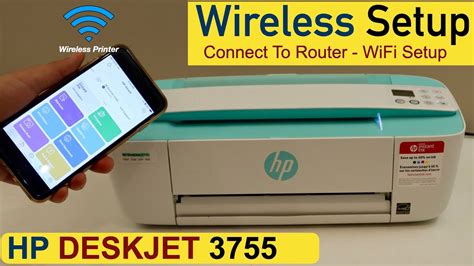 Hp Deskjet 3755 Wireless Setup Connect To Wifi Setup Iphone Youtube