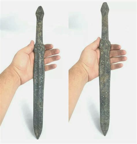 Very Rare Ancient Roman Bronze Dagger Sward With Original Its Etsy