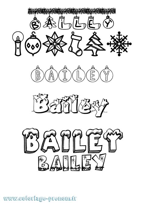 Coloriage Du Prénom Bailey à Imprimer Ou Télécharger Facilement