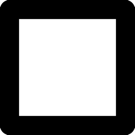Square Outline Of Slightly Rounded Corners Svg Png Icon Free Download