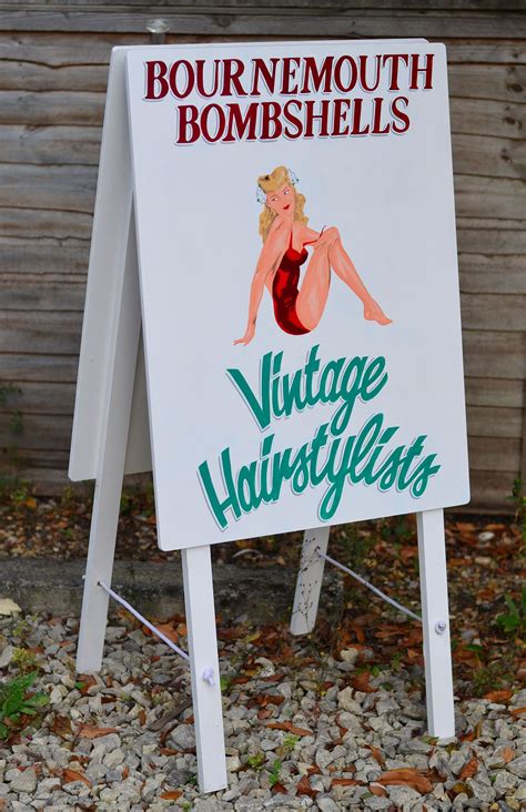 Hand Painted A Board Hand Painted Signwriting Novelty Sign