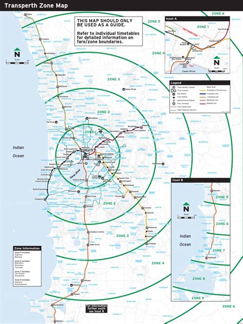 Transperth Zone Map Pdf Public Services Transport