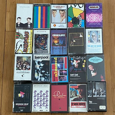 classic 80s new wave synth pop cassette tapes yaz erasure etsy