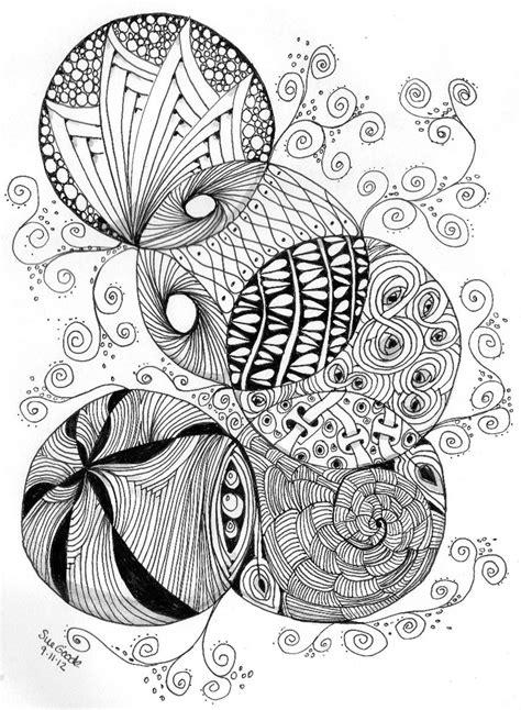 Zentangle Downloadable Coloring Page In 2020 Coloring Pages Color