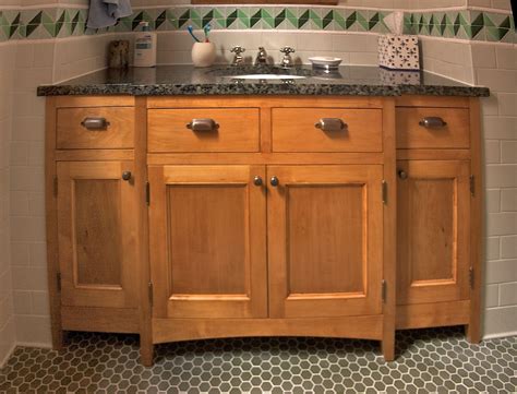 Solid maple vanity cabinet undermount porcelain sink. Custom Maple Bathroom Cabinetry by Mann Designs ...