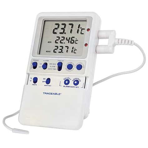 Traceable High Accuracy Rtd General Purpose Digital Thermometer With Calibration 1 Wire Probe